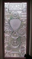 Flea Market Gardening Window from Old Glassware